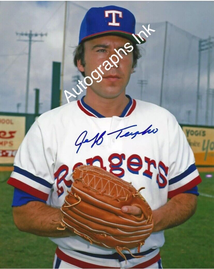 Jeff Terpko Autographed 8x10 Texas Rangers#2