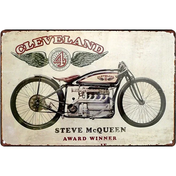 Cleveland Motorcycles - Vintage Tin Signs/Wooden Signs - 8*12Inch/12*16Inch