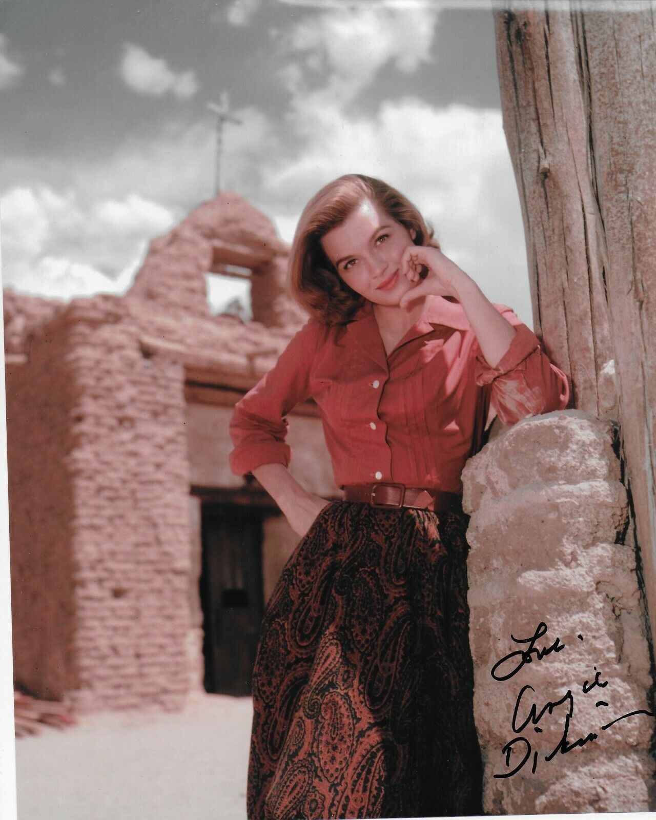 Angie Dickinson Rio Bravo Original Autographed 8X10 Photo Poster painting #9