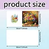 6pcs Lovely Pattern DIY Diamond Painting Greeting Card Set with Envelope Diamond Painting Daily Wishing Cards for Birthdays Thanksgiving & Special Occasion