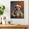 Diamond Painting-DIY Full Round Drill Cowboy Corgi