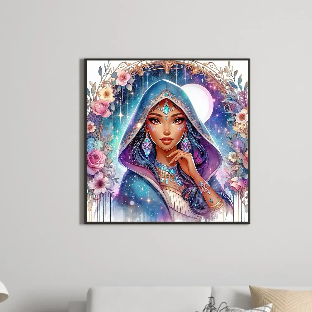 Diamond Painting - Full Round Drill - Princess Pocahontas(Canvas|40*40cm)