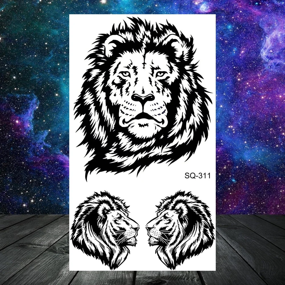 Small Skull Henna Feather Arrow Temporary Tattoos For Women Adult Kids Cross Scorpion Anchor Fake Tattoo Neck Arm Finger Tatoos