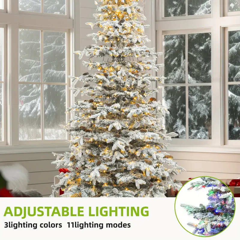 1   9ft pre lit         christmas   pre decorated   1818     820 led   and 80  cones for   and     details 2