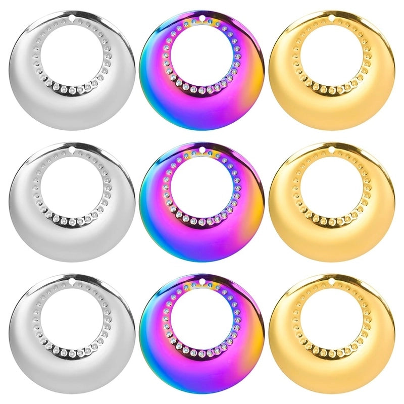 1 Piece 304 Stainless Steel Solid Color Pendant