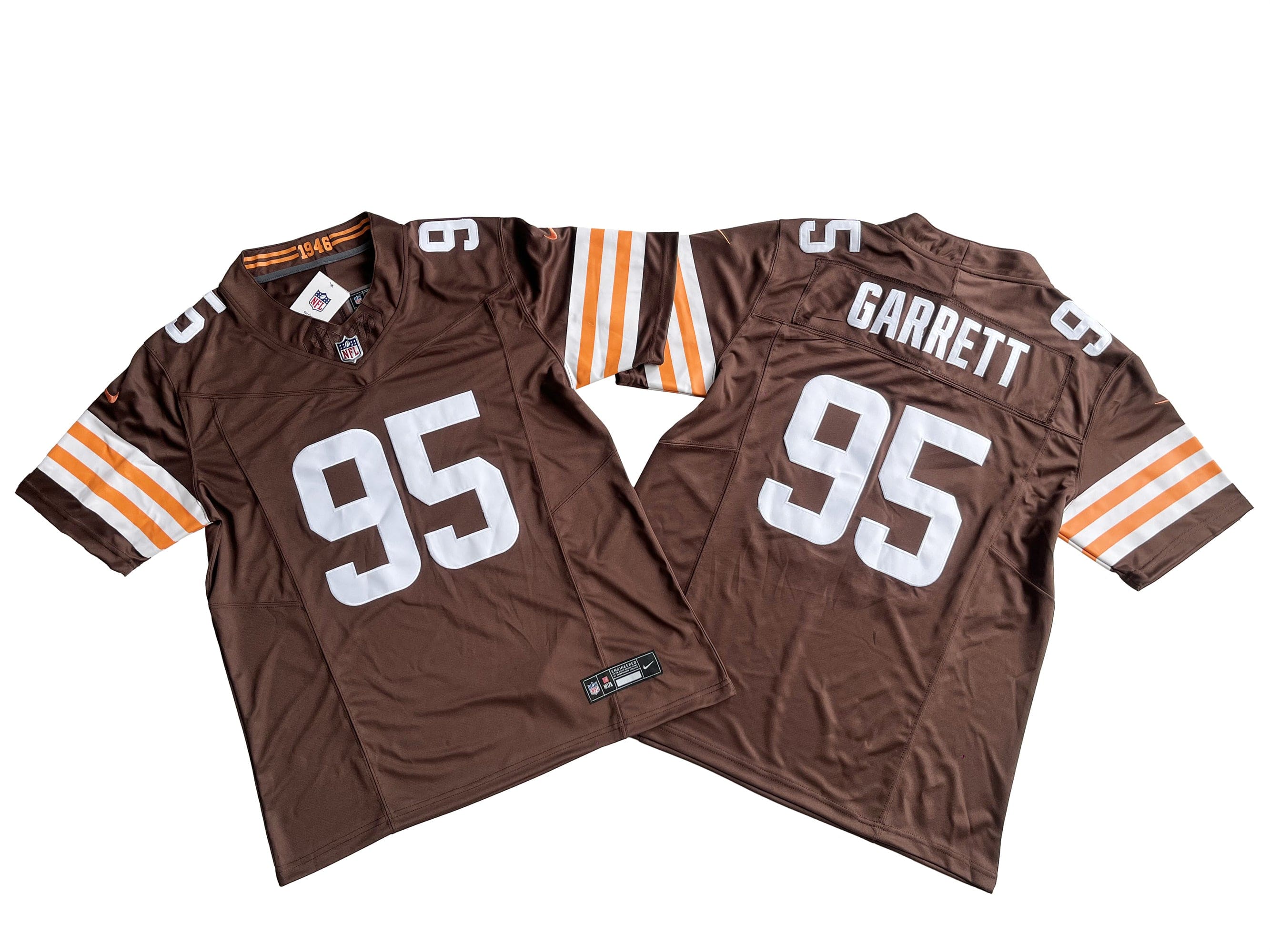 Cleveland Browns 95# Myles Garrett Nike Vapor F.U.S.E. Limited Jersey mysite