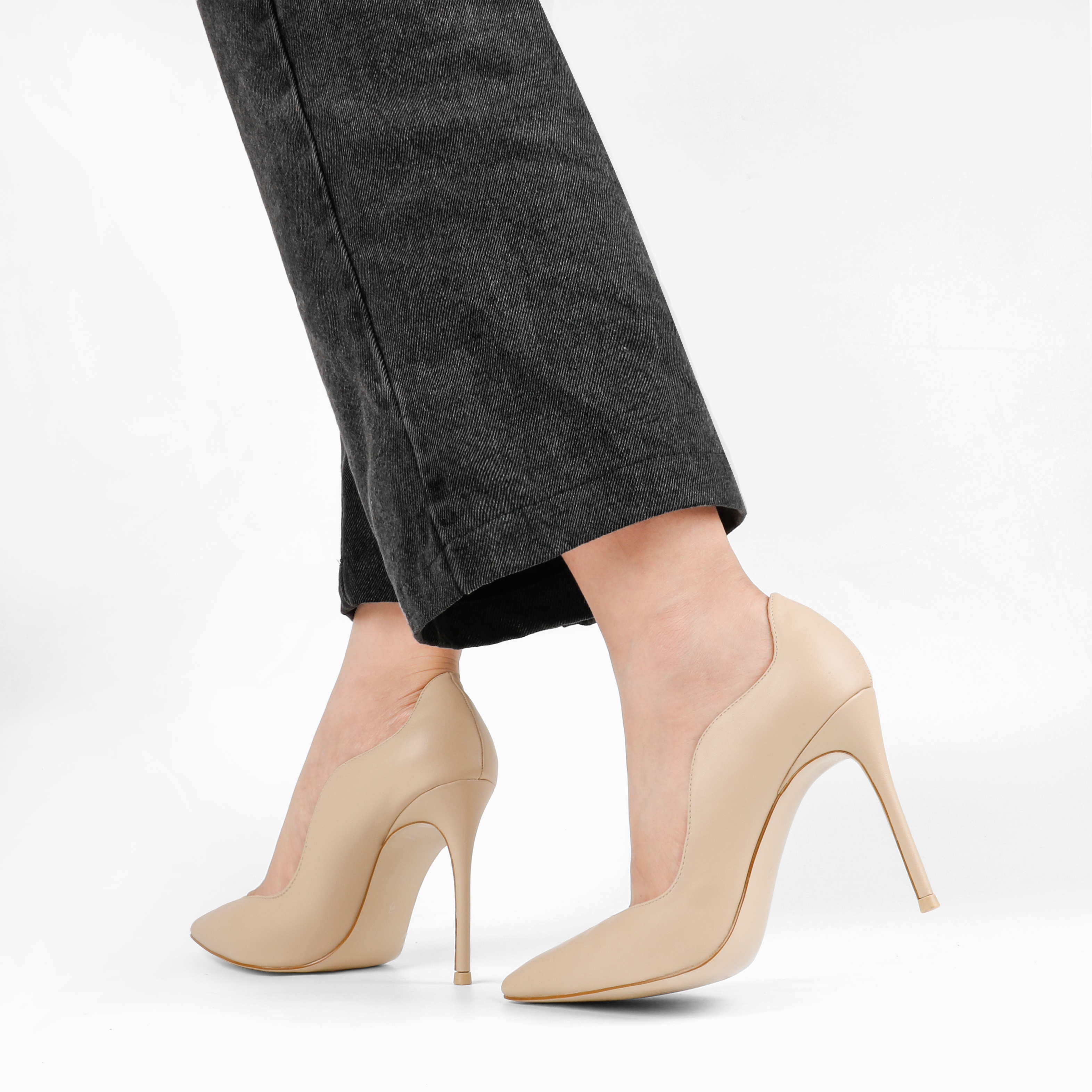 100mm Women's Party Wedding Classic Pumps Fashion Edge Design High Heels Stilettos-MERUMOTE