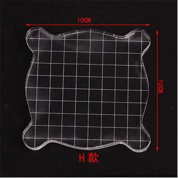 Transparency Acrylic Block for DIY Transparent Seal Stamp Block for DIY Scrapbooking Clear Photo Album Decorative Tool