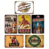 7pcs - Beer - Vintage Metal Signs(8*12Inch/12*16Inch) - Bar