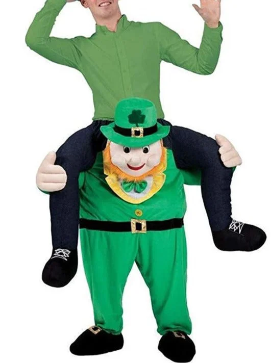 Funny Leprechaun St Patricks Day Costume For Adult-elleschic