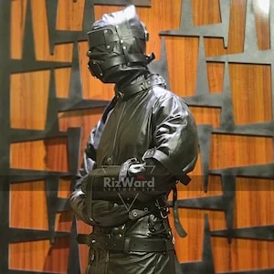 pornhint Pornhint Heavy Duty BDSM Leather Strait Jacket for Men | 100% Genuine Leather | Heavy Duty Restraint | BDSM Chastity Jacket