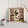 (US Local)Bookshelf Girl-14CT Stamped Cross Stitch Kit(50x45cm)
