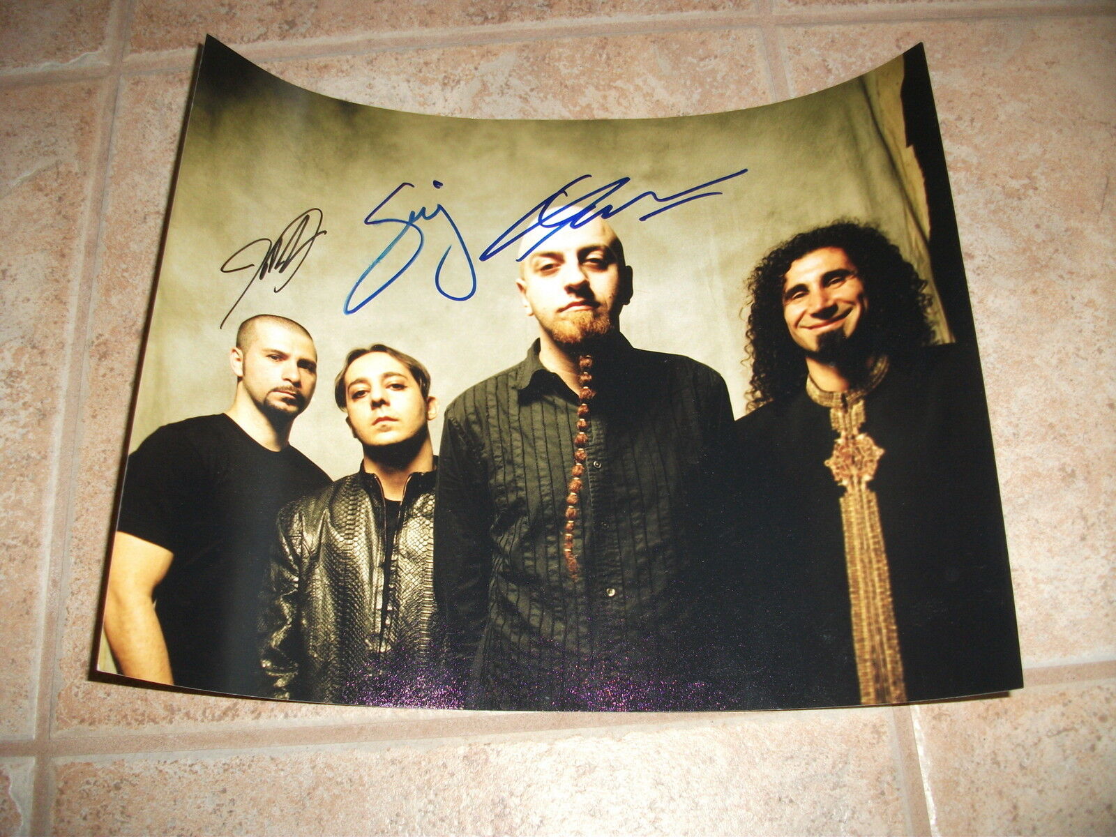 System Of A Down Signed Autographed 11x14 Promo Photo Poster painting x3 #1 SERJ +2 F1