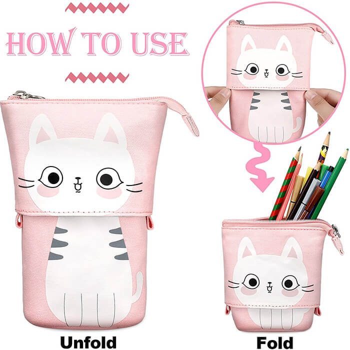 Stand Up Pencil Cases Cute Christmas Stocking Stuffers for Teens