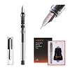 Self-priming Fountain Pen Set, Automatic Ink Refill, No Cartridges Or Converters Required, Fine Nib - For Smooth Writing, Journaling, Calligraphy