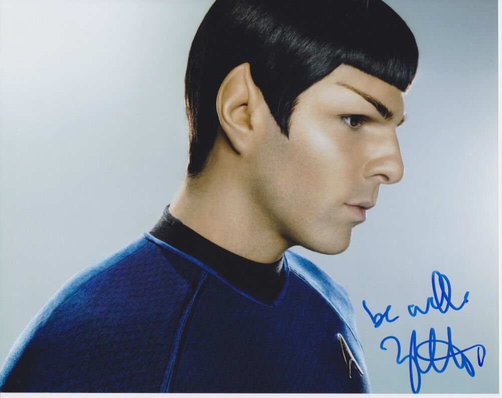 Zachary Quinto (Star Trek) signed authentic 8x10 Photo Poster painting COA