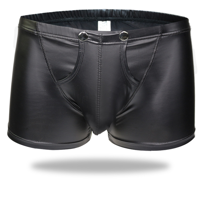 Men's Patent Leather Boxer Briefs