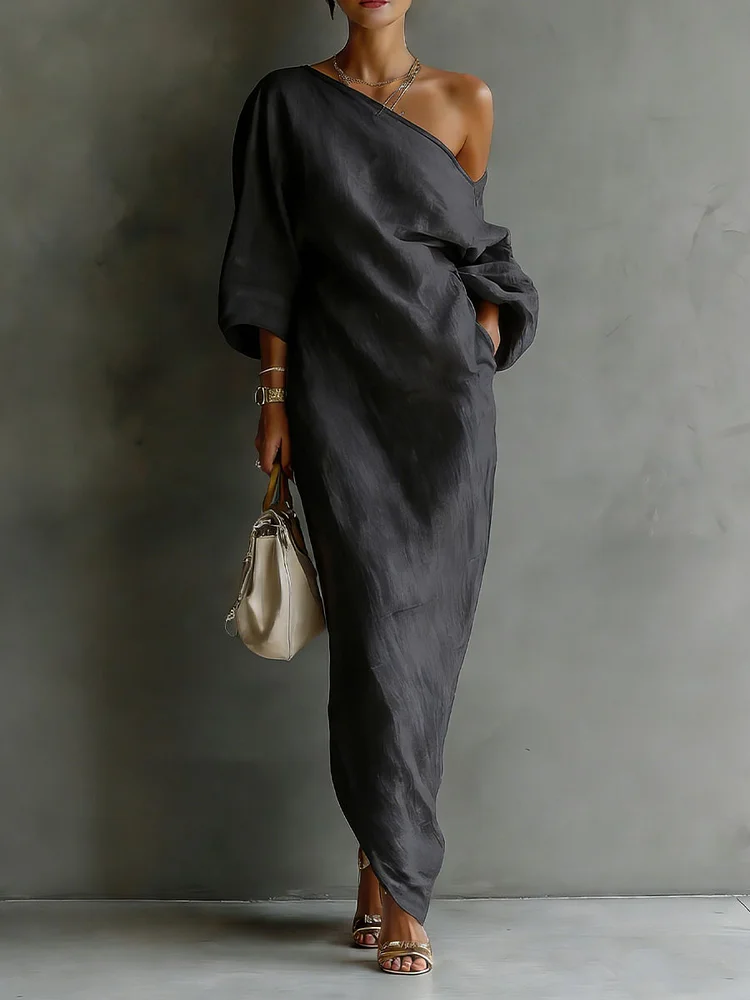 Women's Casual Off-the-shoulder Dress