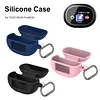 Silicone Protective Cover Shockproof Scratch Resistant Cover with Carabiner Protective Shell Compatible for TOZO NC20 Pro/NC20 Earbud