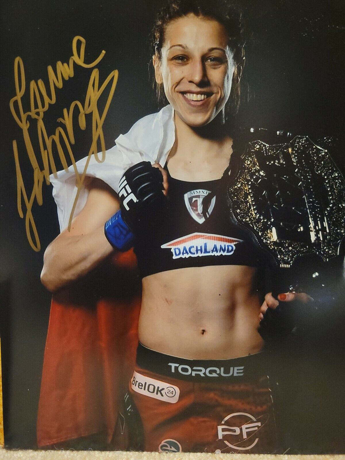 Joanna Jedrzejczyk signed 8x10 Photo Poster painting Autographed UFC Sexy Hot