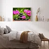 Diamond Painting -DIY Round Drill Phalaenopsis Zen Stone