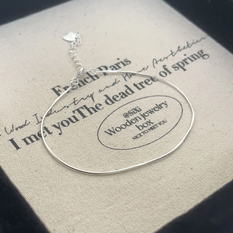 925 Sterling Silver Ball Chain Snake Chain Bracelets Elegant Minimalist