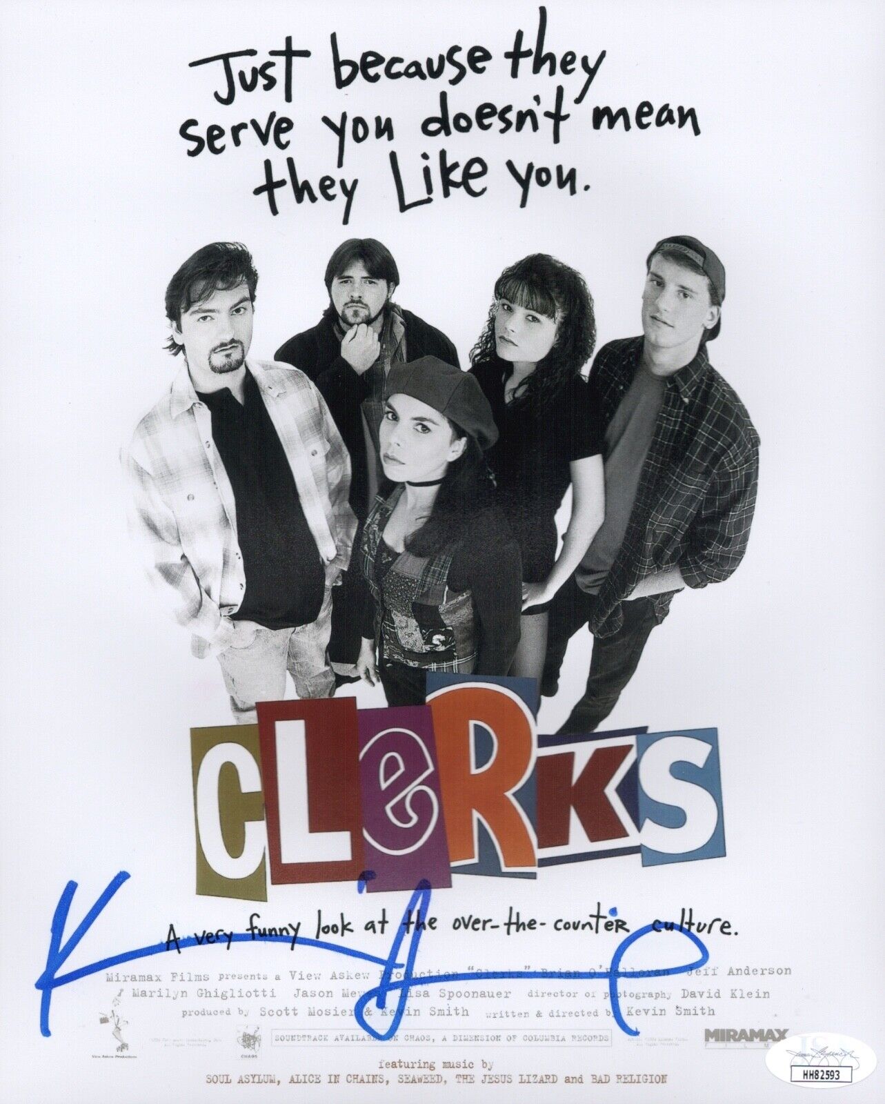 KEVIN SMITH Signed CLERKS 8x10 Photo Poster painting IN PERSON Autograph JSA COA Cert