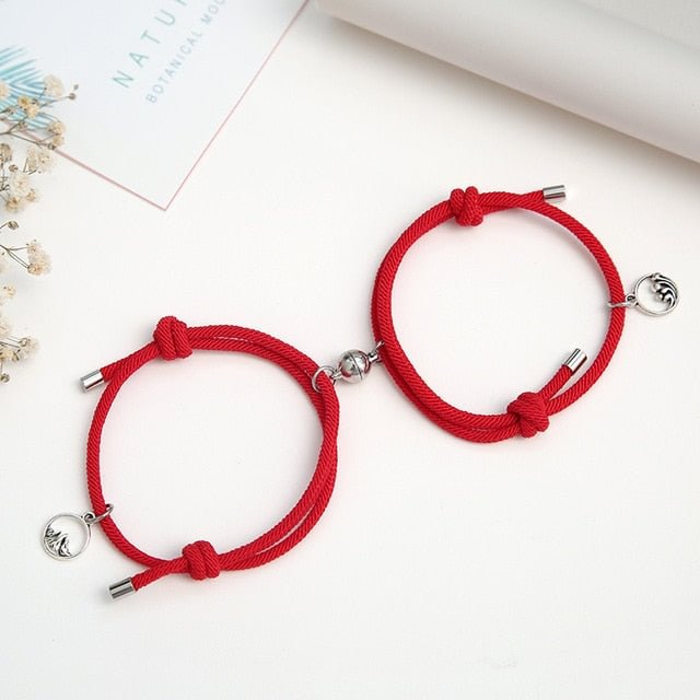 YOY-alloy couple magnetic attraction ball creative Bracelet