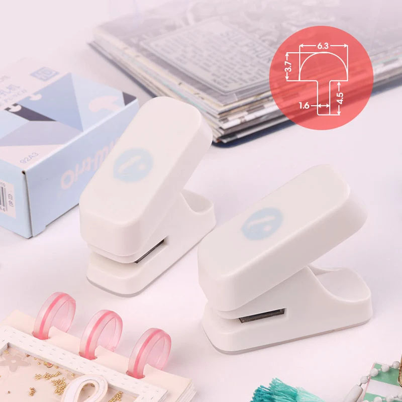 Fromthenon 4 Hole Mushroom Holes Puncher Loose Leaf Mushroom Holes Notebook Binding Punch Tool Office Stationery Supplies