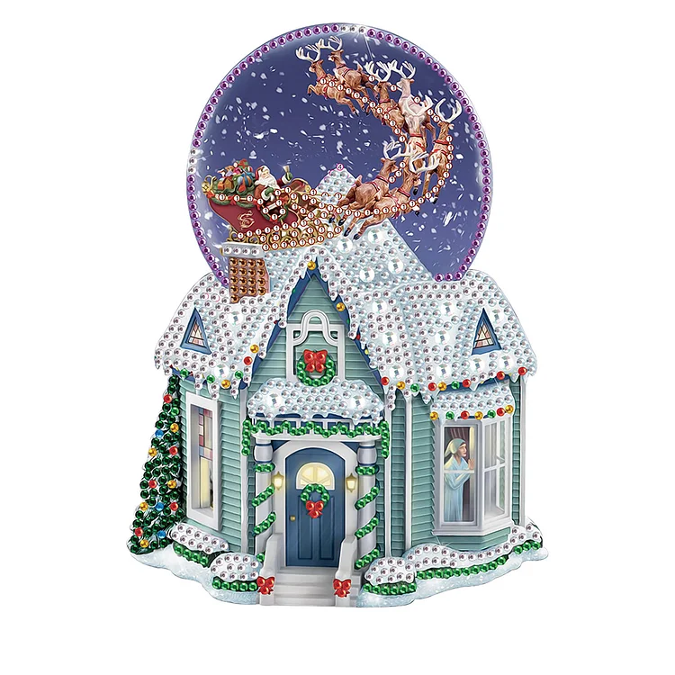 Christmas Atmosphere - Special Shape - Diamond Painting(30*30cm)
