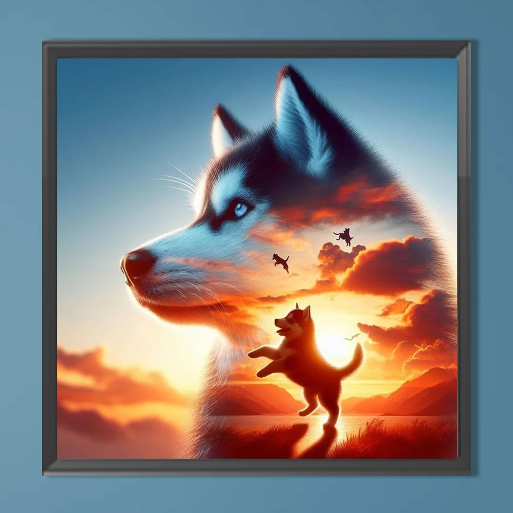 Diamond Painting - Full Round Drill - Wolf(Canvas|40*40cm)