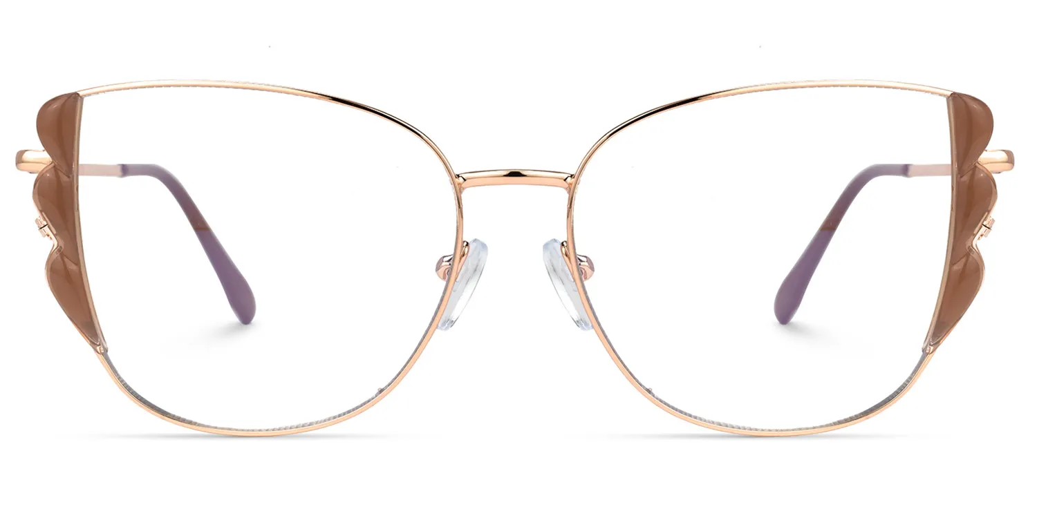 Talen Braun Cateye Brille Braun
