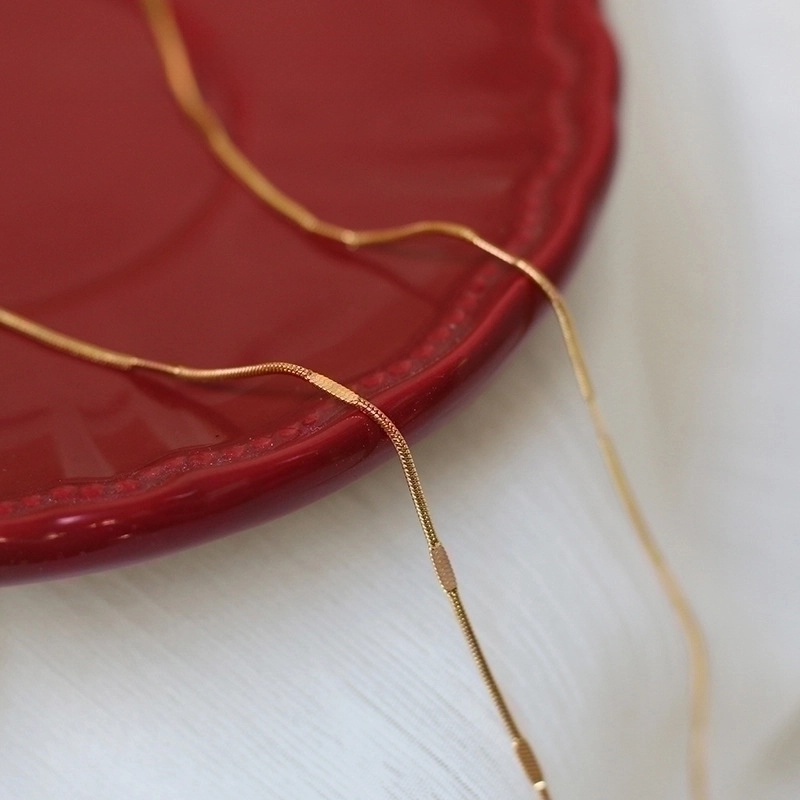 304 Stainless Steel 18K Gold Plated Necklace