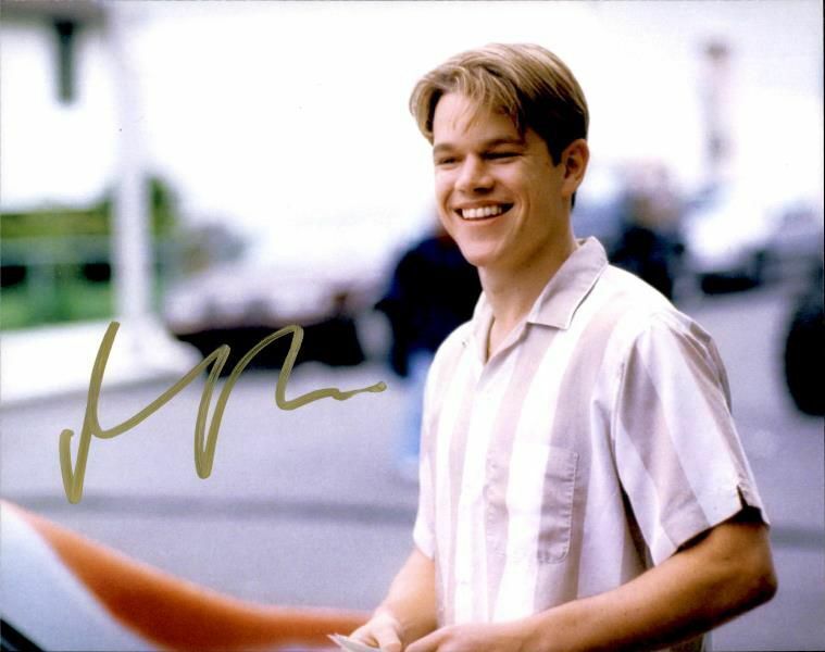 Matt Damon authentic signed celebrity 10x15 Photo Poster painting W/Cert Autographed 2616b