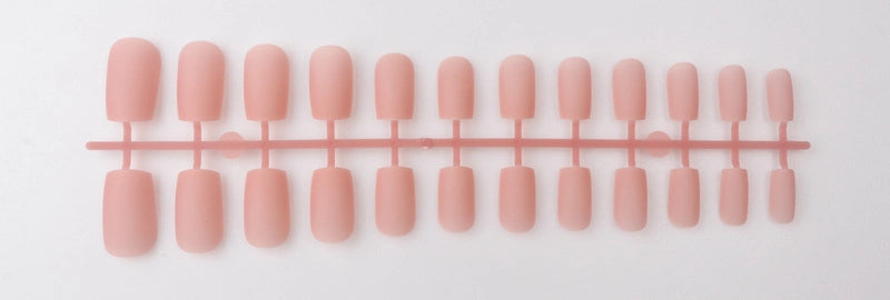 Solid Color Long Square Head Frosted Nail Art Patch Wearing Nail Piece Semi-finished Fake Nail Multicolor Strip Nail Art