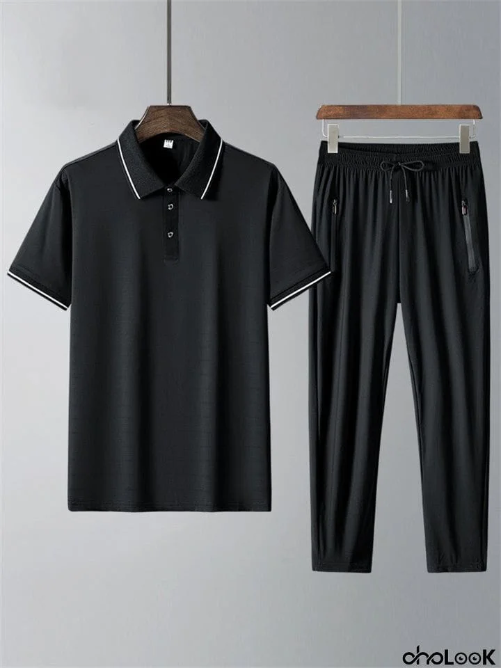 Men's 2-Piece Quick Dry High Elasticity Physical Training Sets