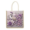 Diamond Painting Einkaufstasche Diamond Tote Handtasche Teilbohrer (Pfau)