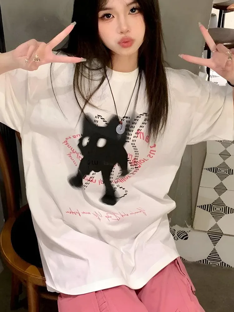 Brownm Cat Tee