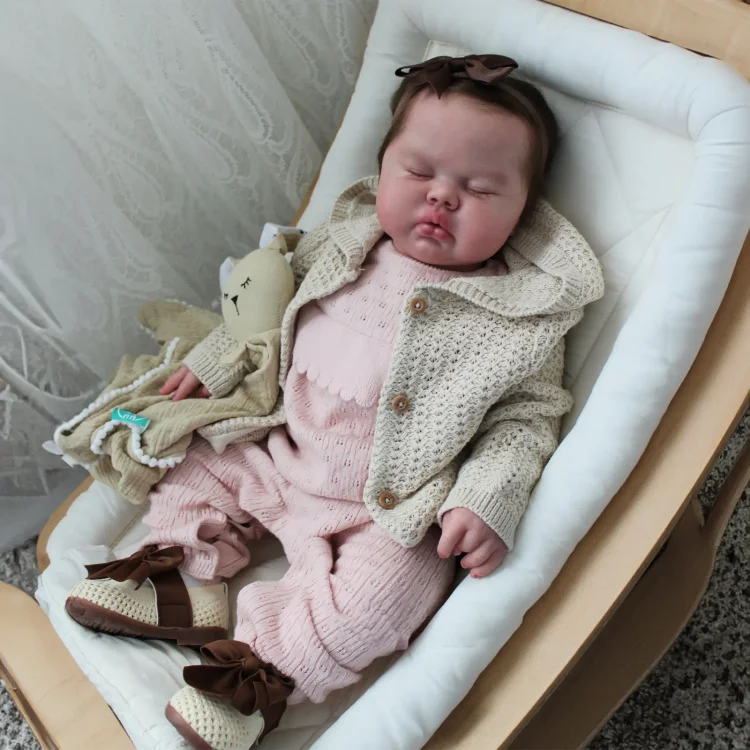 [New] 20 Inches Toddler Sleeping Adorable Baby Girl Doll Awkera with Heartbeat💖 & Sound🔊：Realistic Reborn Baby Dolls By Rsgdolls®