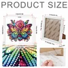 Butterfly Flower 5D DIY Partial Special Shaped Drill Diamond Painting With Frame Kit 17.2x17.2cm