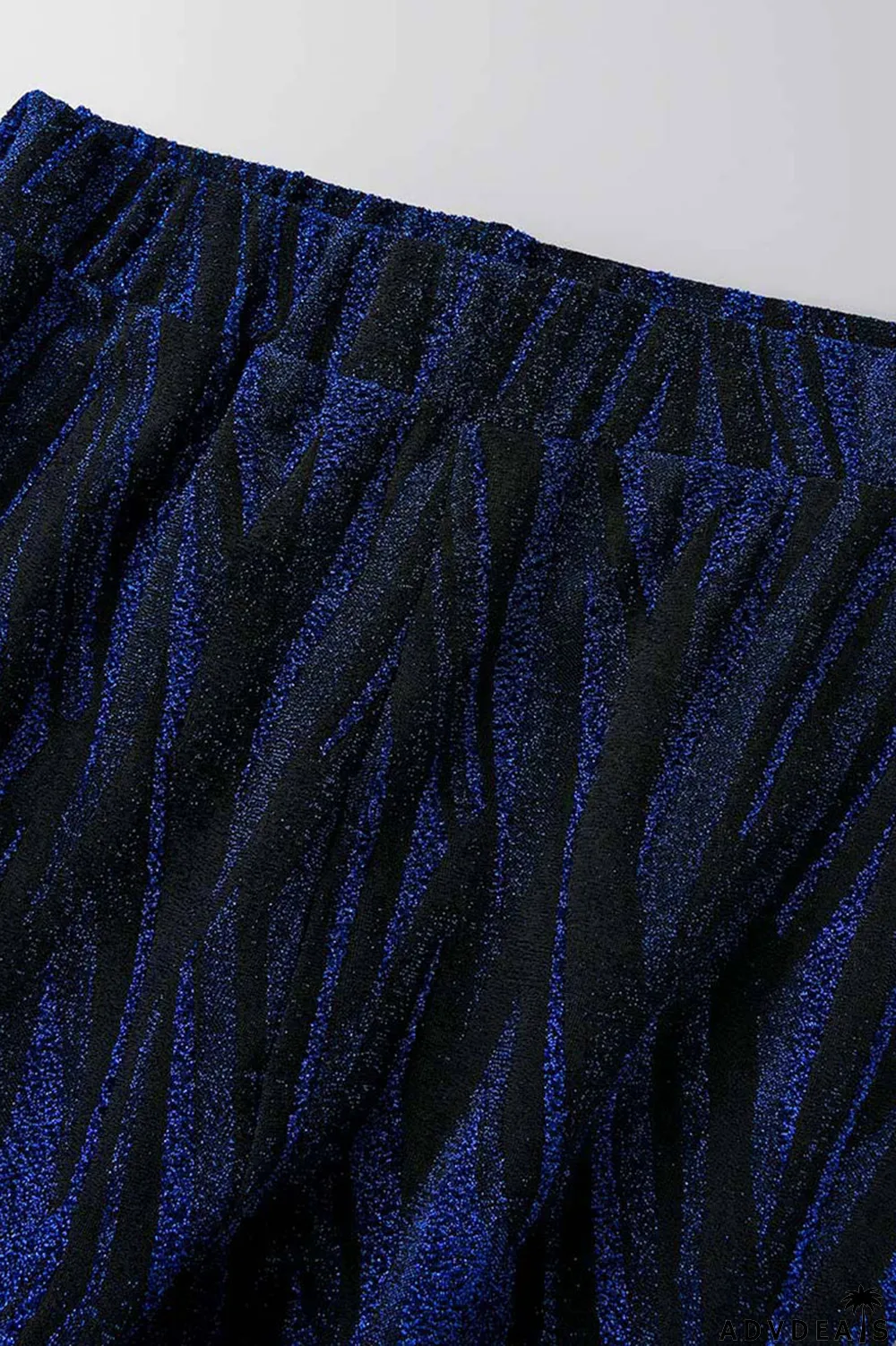 Black Sexy Print Bandage Patchwork V Neck Long Sleeve Two Pieces