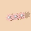 6PCS Lovely Pearls Handmade Knitting Flowers Hair Pins