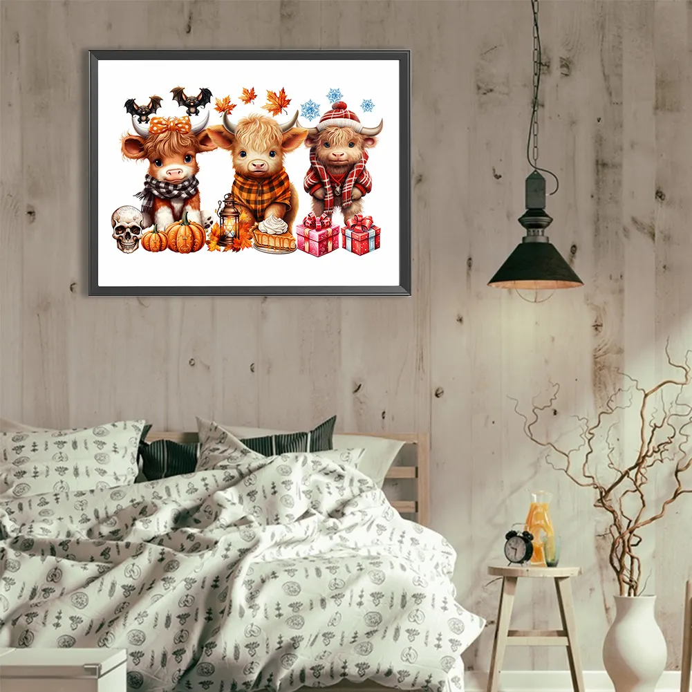 Diamond Painting - Full Round Drill - Halloween Yak(Canvas|40*30cm)