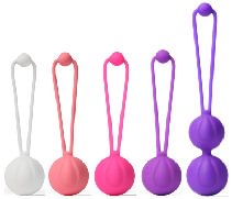 New Style Five Stages Silicone Kegel Ball Rose Toy