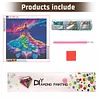 Diamond Painting -DIY Round Drill Colorful Girl Dress(40x40cm)