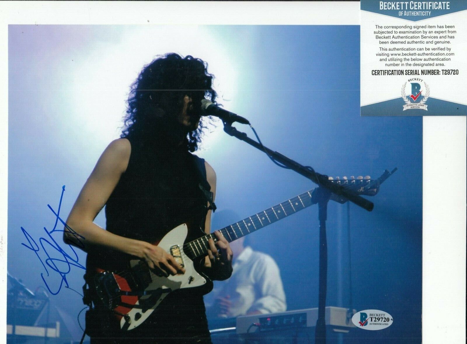 ST VINCENT signed (UNEVENTFUL DAYS) Annie Clark SINGER 8X10 Photo Poster painting BECKETT T29720