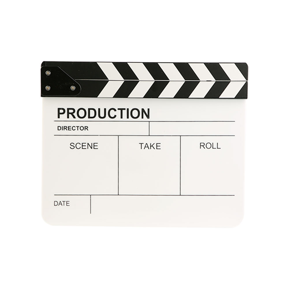 

Movie Clap Board Film Slate Clapper Board with Eraser + Pen Black White, 501 Original