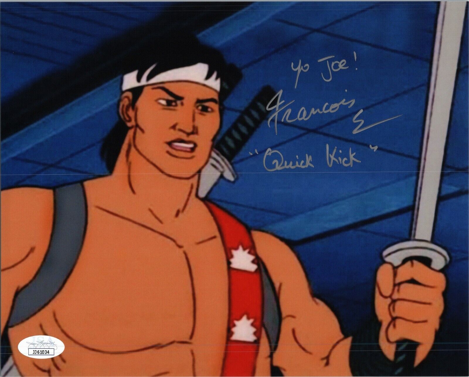 FRANCOIS CHAU Authentic Hand-Signed G.I.JOE ~ QUICK-KICK