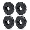 AMK 2Pcs 1.0" Rubber Mud Off Road Tires 24x62x20.5mm for 1/24 RC Crawler Car Axial SCX24 Gladiator Deadbolt 1/18 TRX4M (2PCS)