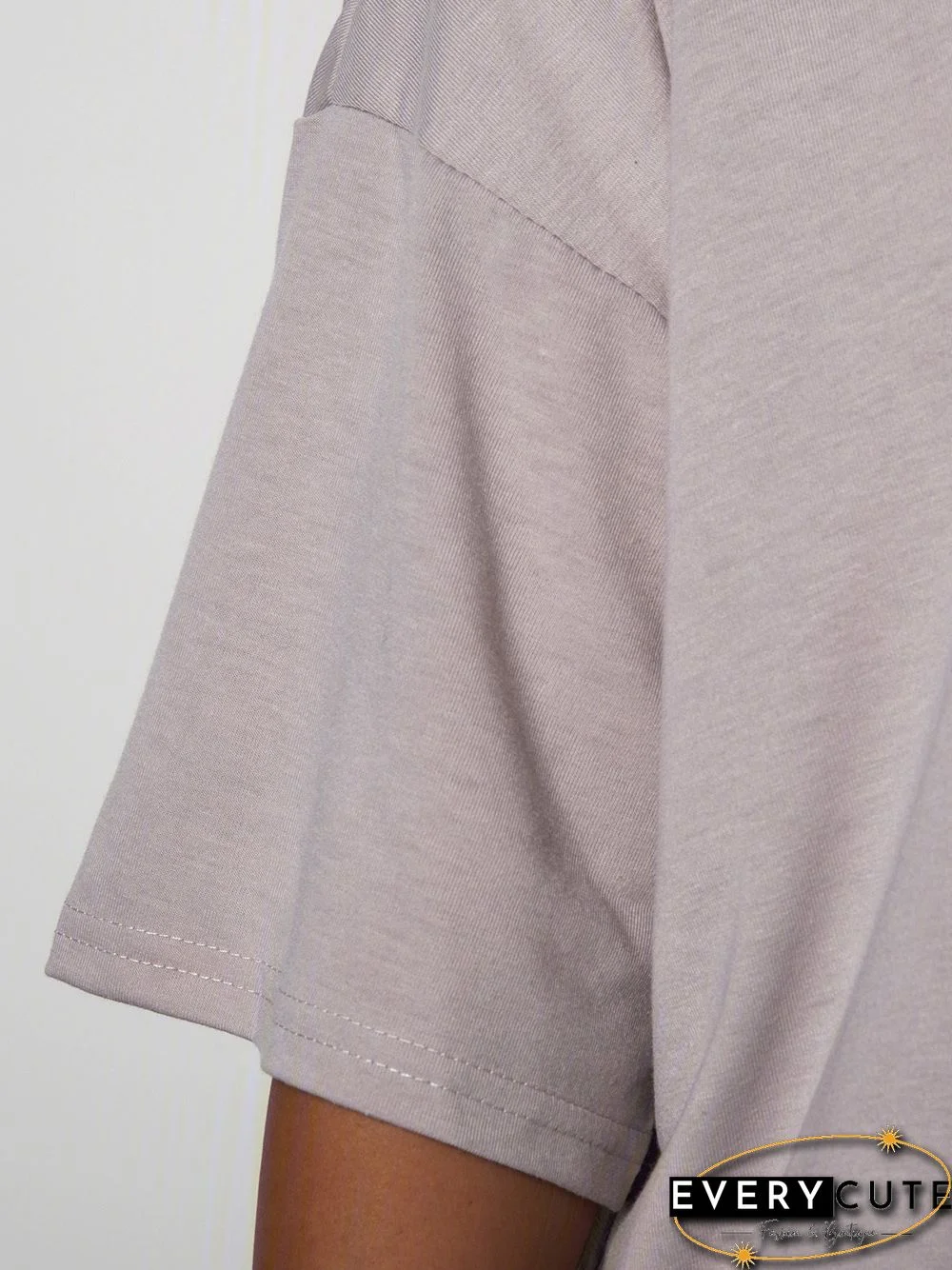 Women V Neck Cotton T Shirt Top Tunic